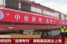 中欧班列“进博专列”满载产品抵达上海