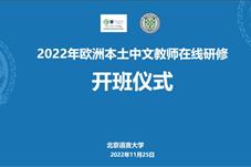 欧洲本土中文教师在线研修项目开班仪式举行